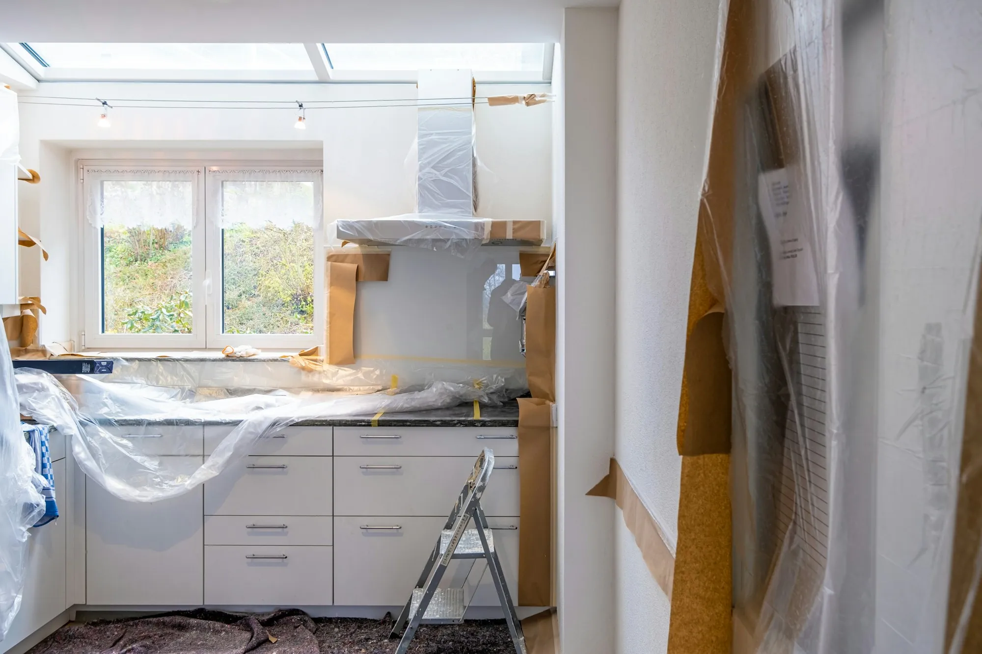 Renovated interior with fresh paint and trim